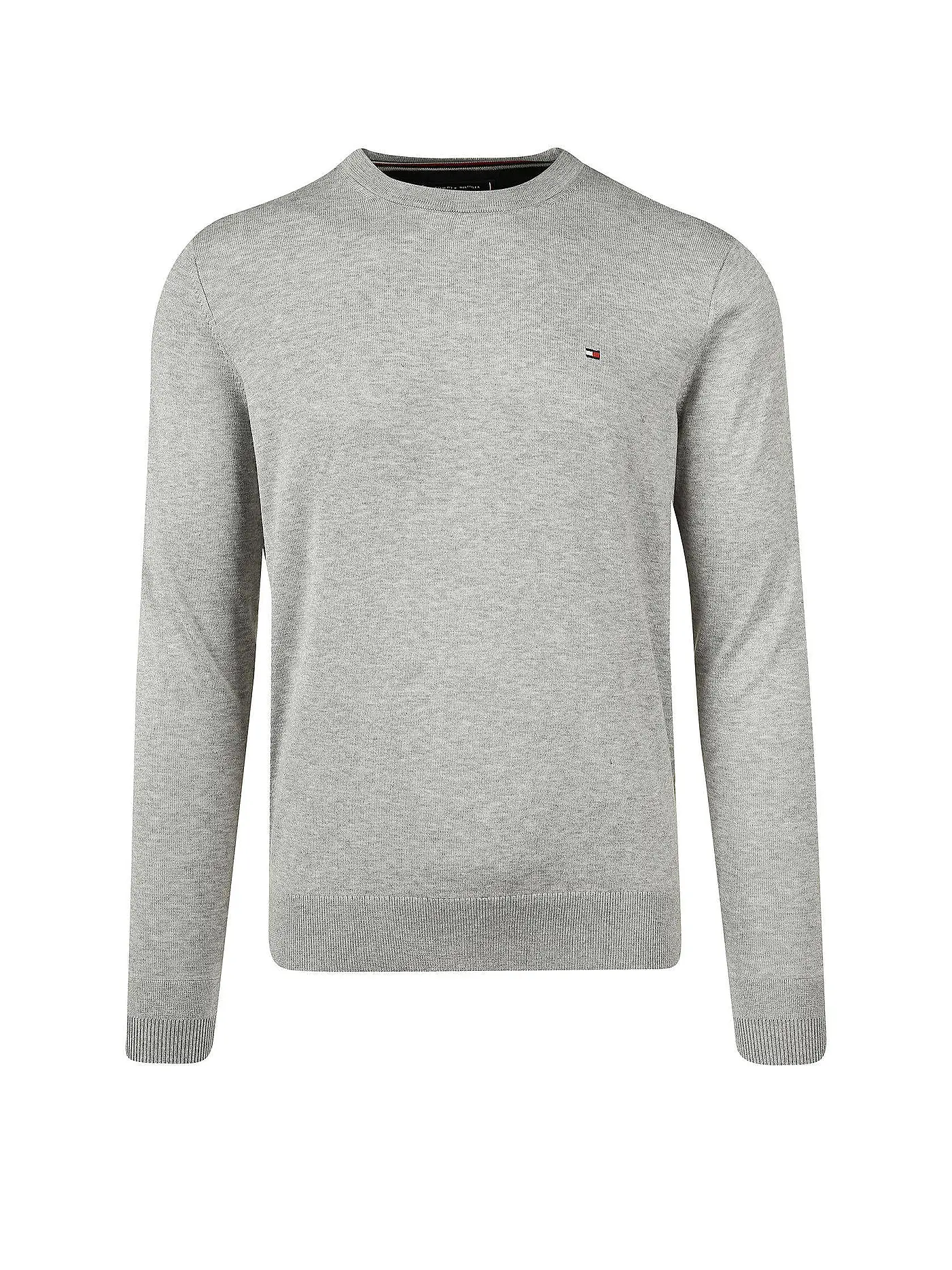 TOMMY HILFIGER | Pullover "Cotton/Silk" | grau